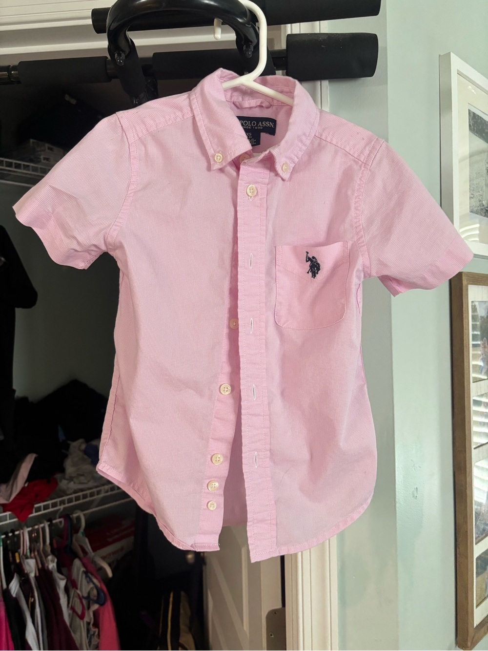 NWOT Boys’ Ralph Lauren Pink Short-Sleeve Oxford Shirt